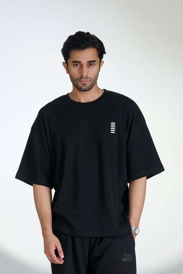 Interlock Crew Neck T-Shirt (Black) KHI-02