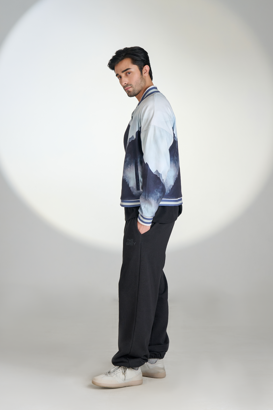 Polar Fleece Digital Print Zipper Bomber (Landscape)