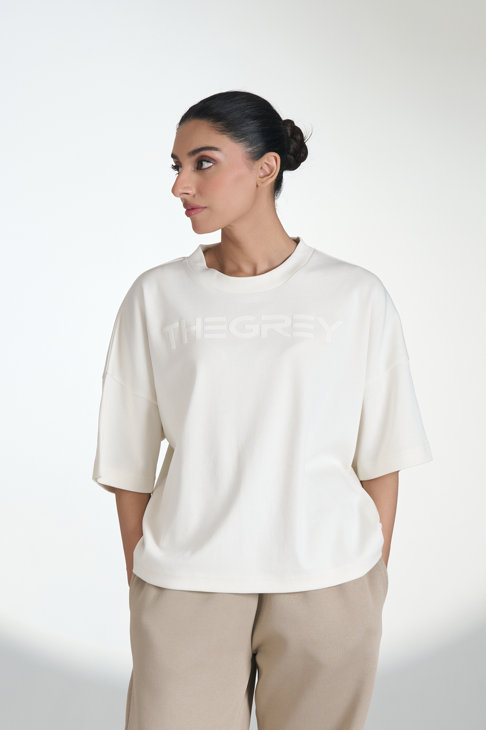Interlock Crewneck Cropped T-Shirt