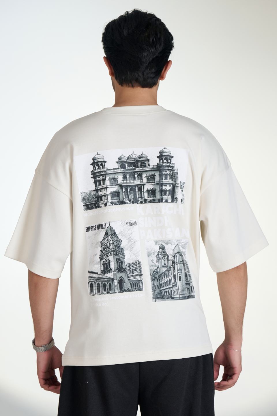 Interlock Crew Neck T-Shirt (CREME) KHI-01