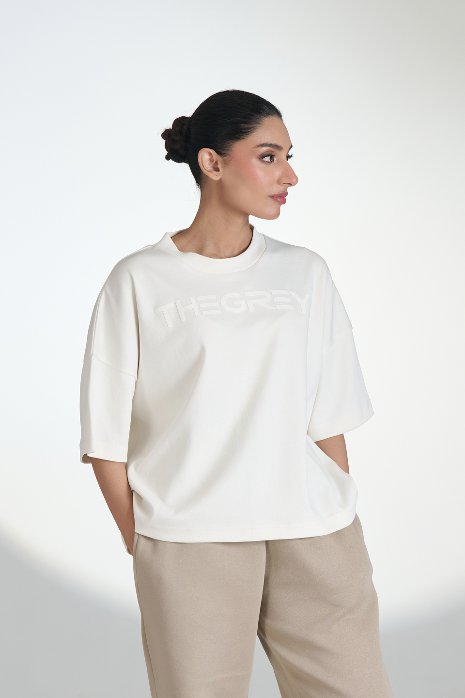 Interlock Crewneck Cropped T-Shirt
