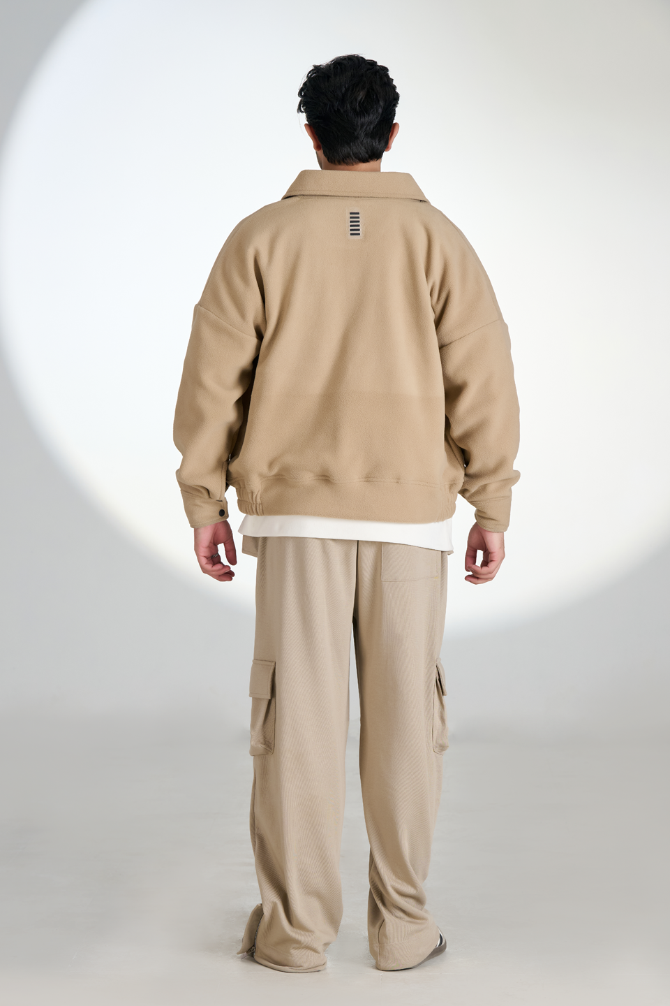 Polar Fleece Multi pocket Jacket (Beige)