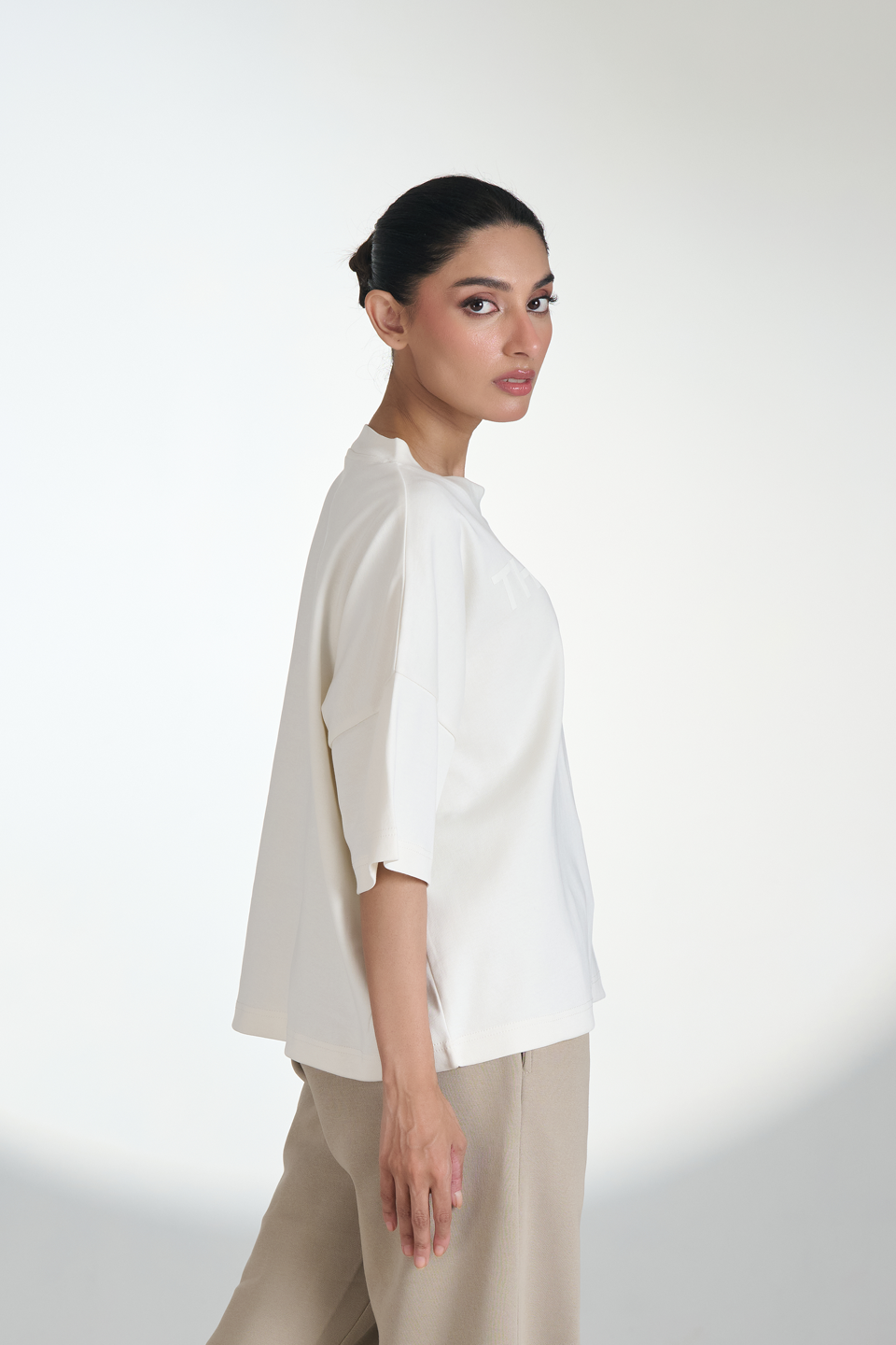 Interlock Crewneck Cropped T-Shirt