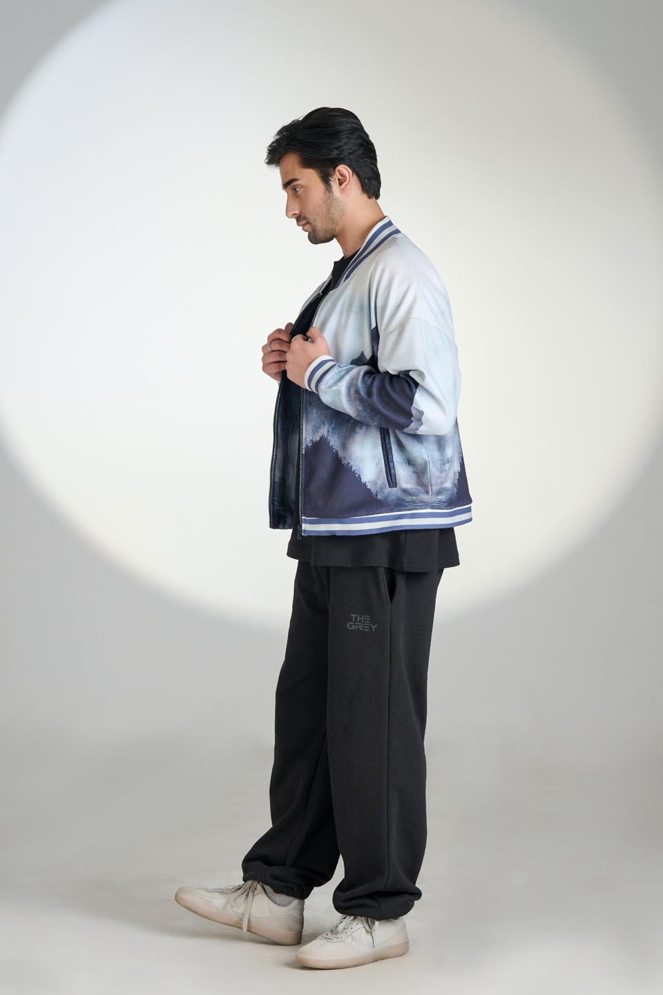 Polar Fleece Digital Print Zipper Bomber (Landscape)