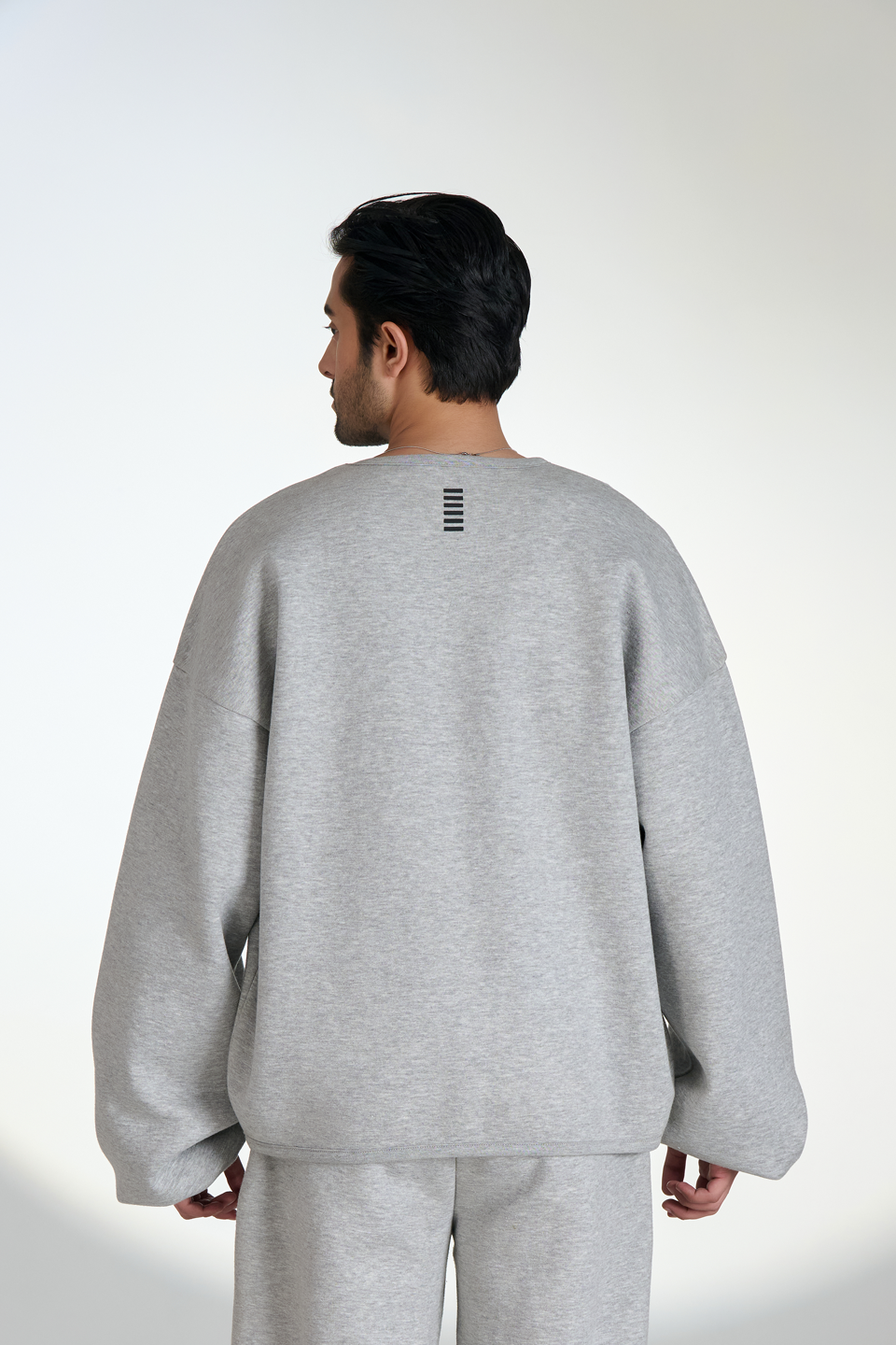Fleece Relaxed Fit Drawstring Sweatpants (Heather Gray)