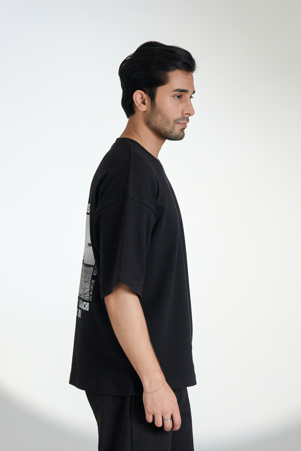 Interlock Crew Neck T-Shirt (Black) KHI-02