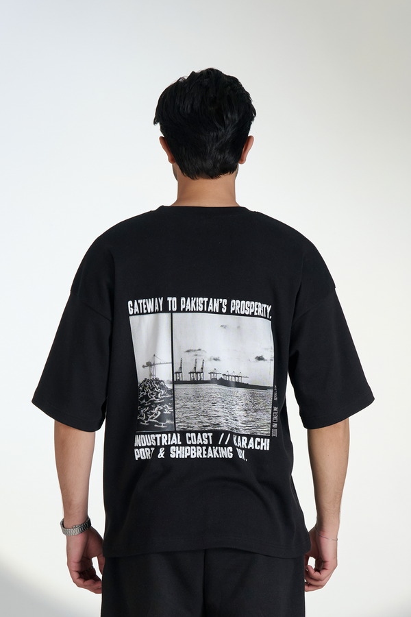 Interlock Crew Neck T-Shirt (Black) KHI-02