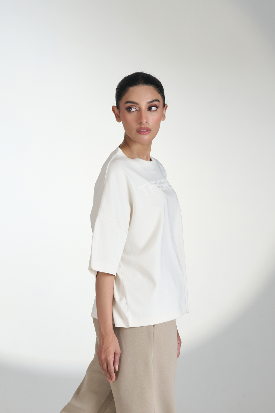 Interlock Crewneck Cropped T-Shirt