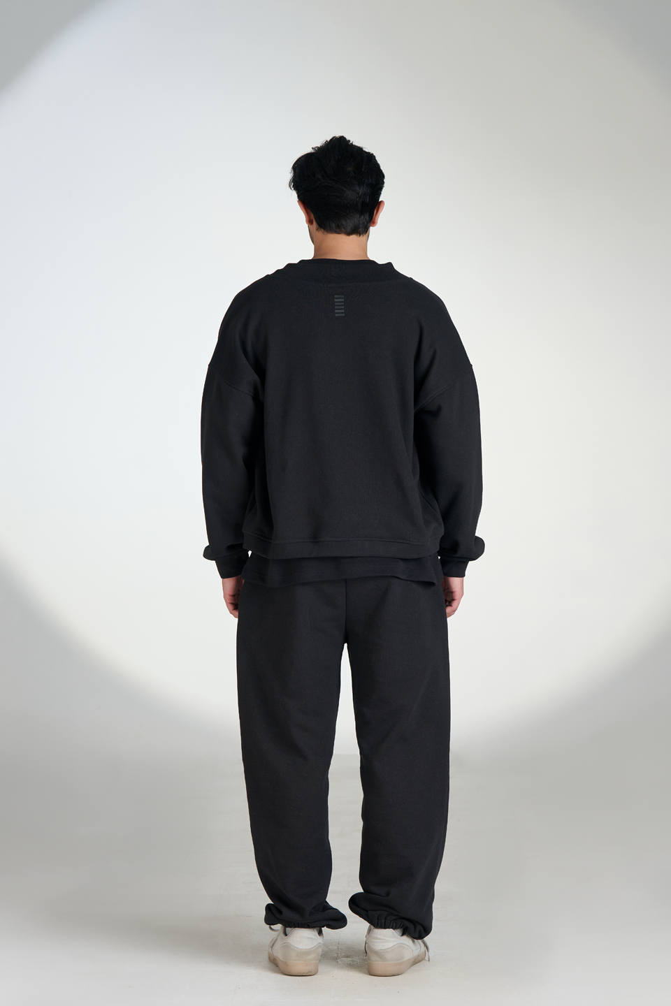 French Terry Drawstring Sweatpants (Black)