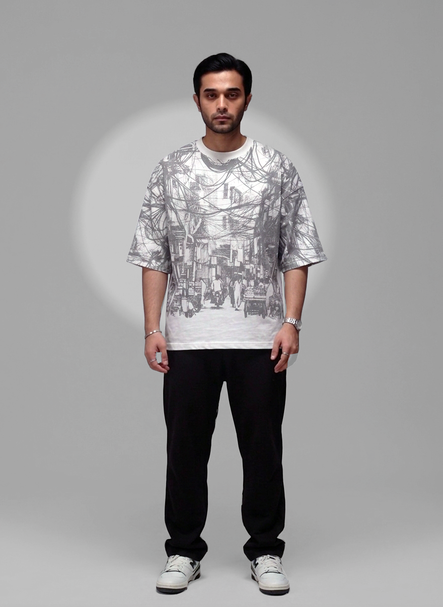 JERSEY CREW NECK T-SHIRT (WHITE) — KHI-03-Color 2