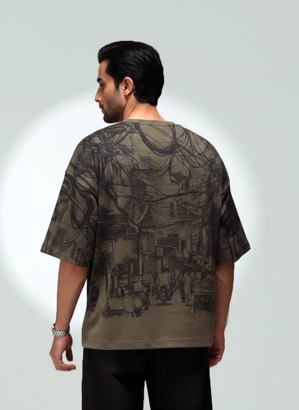 Interlock Crewneck T-Shirt (Olive) KHI-03