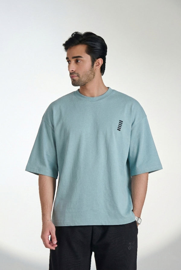 JERSEY CREW NECK T-SHIRT (LIGHT BLUE) KHI-04