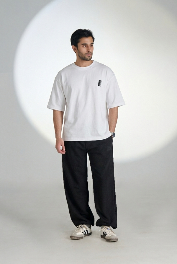 JERSEY CREW NECK T-SHIRT (WHITE) KHI-05